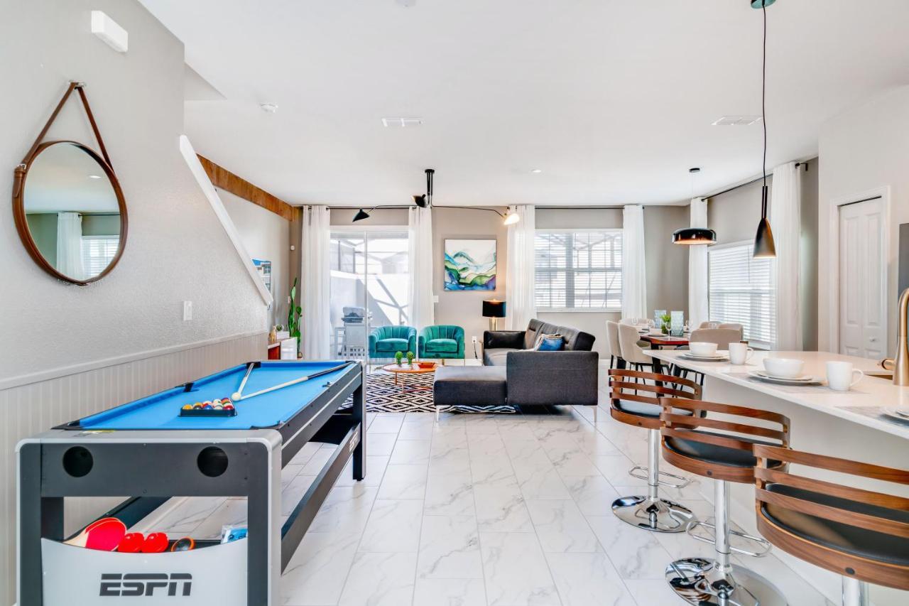Beautiful Modern Home Wprivate Pool Near Wdw Kissimmee Bagian luar foto